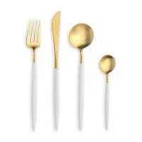 Набор столовых приборов, 24 предмета на 6 персон, нержавеющая сталь 18/10, серия Goa, CUTIPOL, Португалия, 