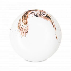 Тарелка для пасты «Сова», 22 см, костяной фарфор, белый, декор, серия Wrendale Designs, ROYAL WORCESTER, Великобритания, ROYAL WORCESTER (Великобритания)