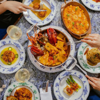 Тарелка пирожковая Bianco e arancione, 16 см, фарфор, белый, синий, серия Neos Anthiros, LE COQ, Италия_00818150058567534259.jpg