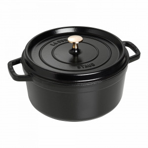 Кокот круглый, 5,2 л, 26 см, чугун, черный, серия La Cocotte, STAUB, Франция, STAUB (Франция)