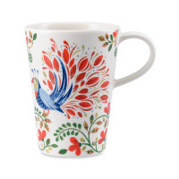 Кружка Fantail Bird, 350 мл, фарфор, белый, декор, серия Birds of Paradise, LIBERTY JONES, Россия