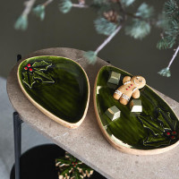 Подставка для мелочей Christmas symbol, 30 х 20 см, манговое дерево, зеленый, серия New Year Essential, TKANO, Китай_00821710057620582929.jpg