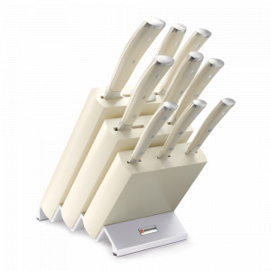 Набор кухонных ножей 9 предметов в подставке, серия Ikon Cream White, WUESTHOF, Золинген, Германия, Набор ножей накири
