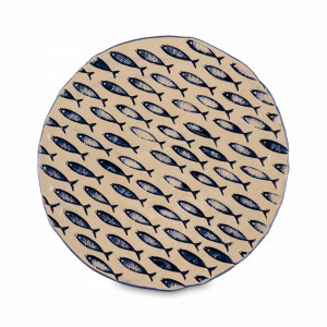 Тарелка подстановочная, 29 см, керамика, белый, синий, серия Thalassios, LE COQ, Италия, LE COQ (Италия)