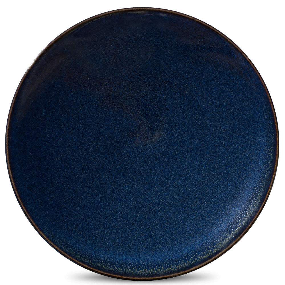 Блюдо , 32,5 см, керамика, синий, серия Tourron, JARS, Франция