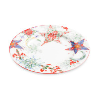 Набор из 4-х тарелок десертных, 20.5 см, фарфор, белый, декор, серия Счастливая Звезда, MIX&MATCH HOME, Китай_00817830056591074438.jpg