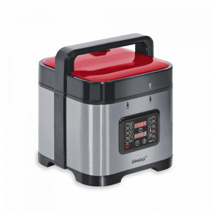 Мультиварка - скороварка, 6 л, нержавеющая сталь, пластик, стальной, черный, красный, STEBA, Германия, STEBA (Германия)