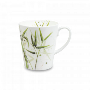 Кружка в подарочной коробке «Бамбук», 600 мл, фарфор, белый, декор, KOENITZ, Германия, Большие кружки