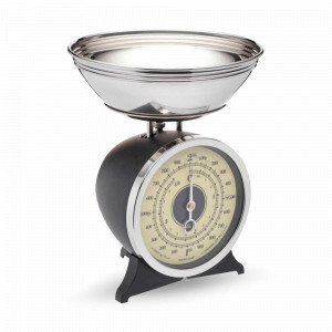 Весы кухонные механические, 23 х 30 см, нержавеющая сталь, пластик, черный, серия Classic, KITCHEN CRAFT, Великобритания, Кухонные весы