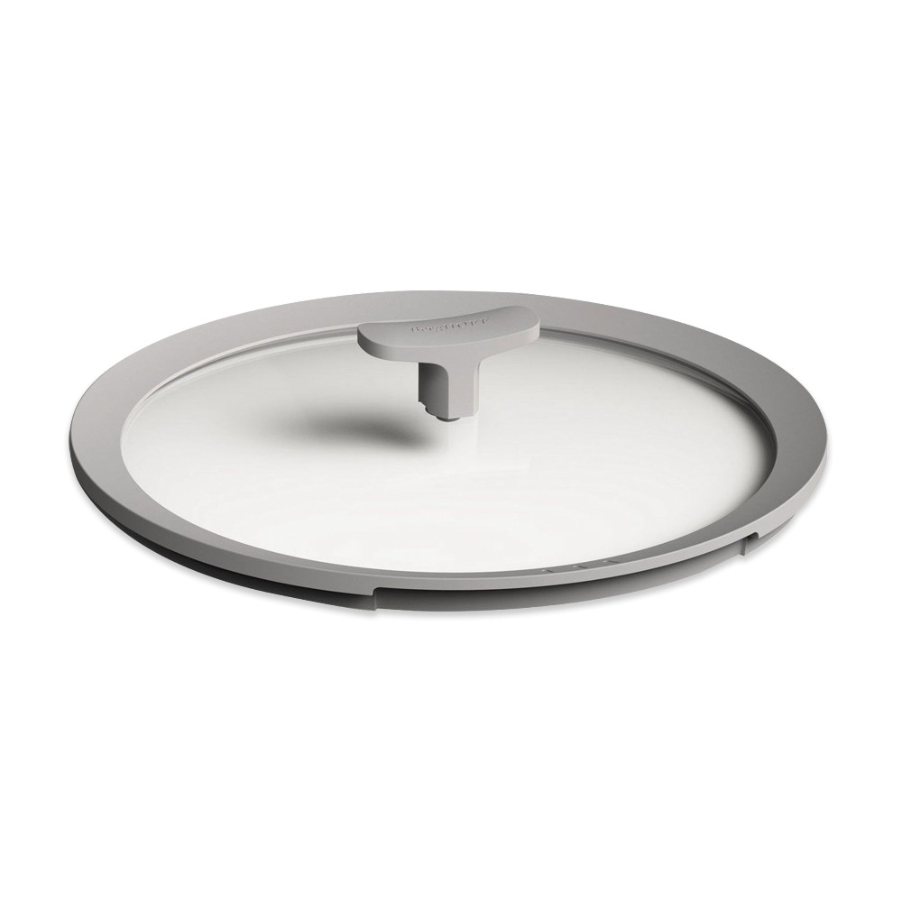 Крышка , 28 см, стекло, силикон, серый, серия Leo, BERGHOFF, Бельгия