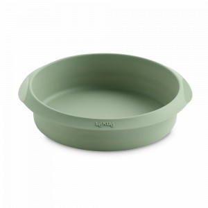 Форма круглая для приготовления в аэрогриле, 20 см, силикон, зеленый, LEKUE, Испания, Посуда для приготовления в СВЧ