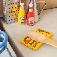 Подставка для ложки, 14.5 х 8 см, керамика, синий, розовый, серия Corner Shop, DOIY, Испания_00821710054268616928.jpg