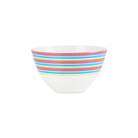Салатник порционный Stripe Colypso, 15 см, фарфор костяной, белый, декор, серия Kit Kemp, SPODE, Великобритания