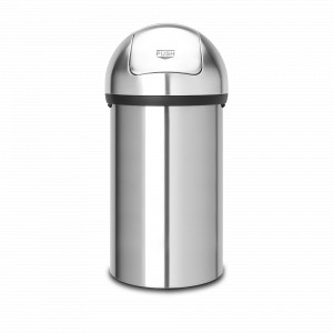 Контейнер для мусора, 60 л, нержавеющая сталь, стальной, серия PUSH BIN, BRABANTIA, Бельгия, Скидка до -20% на мусорные ведра Brabantia