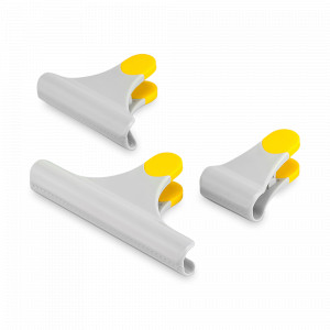 Набор из 3-х зажимов для пакетов Snip Click, пластик ABS, серый, SMART SOLUTIONS, Россия, Полезные мелочи