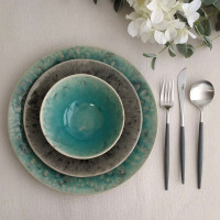 Салатник порционный Blue, 12 см, керамика, голубой, серия Madeira, COSTA NOVA, Португалия_00814330065896777444.jpg
