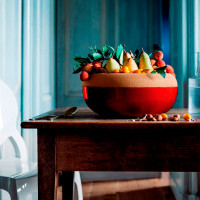 Чаша для фруктов и овощей с крышкой, 35 см, керамика, красный, EMILE HENRY, Франция_00801930047166102168.jpg