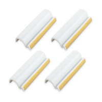 Набор подставок для столовых ножей, 4 предмета, 7.5 х 3 см, лиможский фарфор, белый, золотой, серия Satine Or, HAVILAND, Франция
