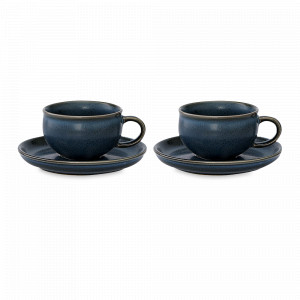 Набор из 2-х кофейных пар, 120 мл, фарфор, черный, серия Cosmic Kitchen, LIBERTY JONES, Россия, Кофейные пары