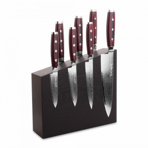 Набор из 7-и кухонных ножей на подставке из дуба, серия GOU 161, YAXELL, Япония, YAXELL (Япония)