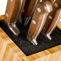 Набор из 5-ти кухонных ножей в подставке, деревянная рукоять, серия Georges Bois, TARRERIAS BONJEAN, Франция_00821970048300632923.jpg