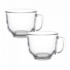 Набор из 2-х кружек, 475 мл, стекло, GLASSLOCK, Корея, Кружки