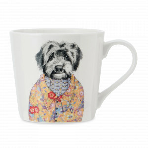 Кружка Собака, 380 мл, фарфор, белый, декор, серия Mikasa Hampton, KITCHEN CRAFT, Великобритания, Kitchen Craft Mikasa Hampton
