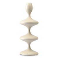 Подсвечник на одну свечу, 29 см, металл, бежевый, серия Vivlend, BERGENSON BJORN, Великобритания