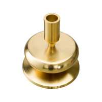 Подсвечник на одну свечу, 13 см, металл, золотистый, серия Stone, BERGENSON BJORN, Великобритания_00813860062769635209.jpg