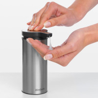 Дозатор для жидкого мыла, 16,5 см, нержавеющая сталь, пластик, стальной, серия Profile New, BRABANTIA, Бельгия_00795980053898136059.jpg