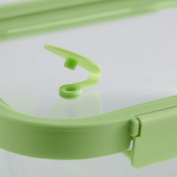 Контейнер пищевой прямоугольный, 370 мл, 16 х 12 см, стекло, силикон, зеленый, серия At Home, LEKUE, Испания_00819240051715356640.jpg