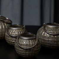 Подсвечник для интерьерной свечи BLACK GOLD, 16 см, стекло, металл, коричневый металлик, ROOMERS FURNITURE, Нидерланды_00816660048659317609.jpg