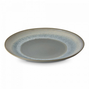 Тарелка для пасты Blue, 25 см, каменная керамика, голубой, серый, серия Auberge, ROOMERS TABLEWARE, Нидерланды, Тарелки для пасты