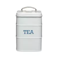 Банка для хранения TEA, металл, 17 х 11 см, серый, серия Living Nostalgia, KITCHEN CRAFT, Великобритания, 
