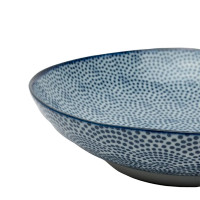 Тарелка для пасты Dots, 21 см, фарфор, белый, синий, серия Nippon Blue, TOKYO DESIGN, Нидерланды_00815930058978147003.jpg