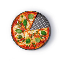 Противень для пиццы с антипригарным покрытием, 33 см, сталь, графит, серия MasterClass, KITCHEN CRAFT, Великобритания_00806140048143716877.jpg