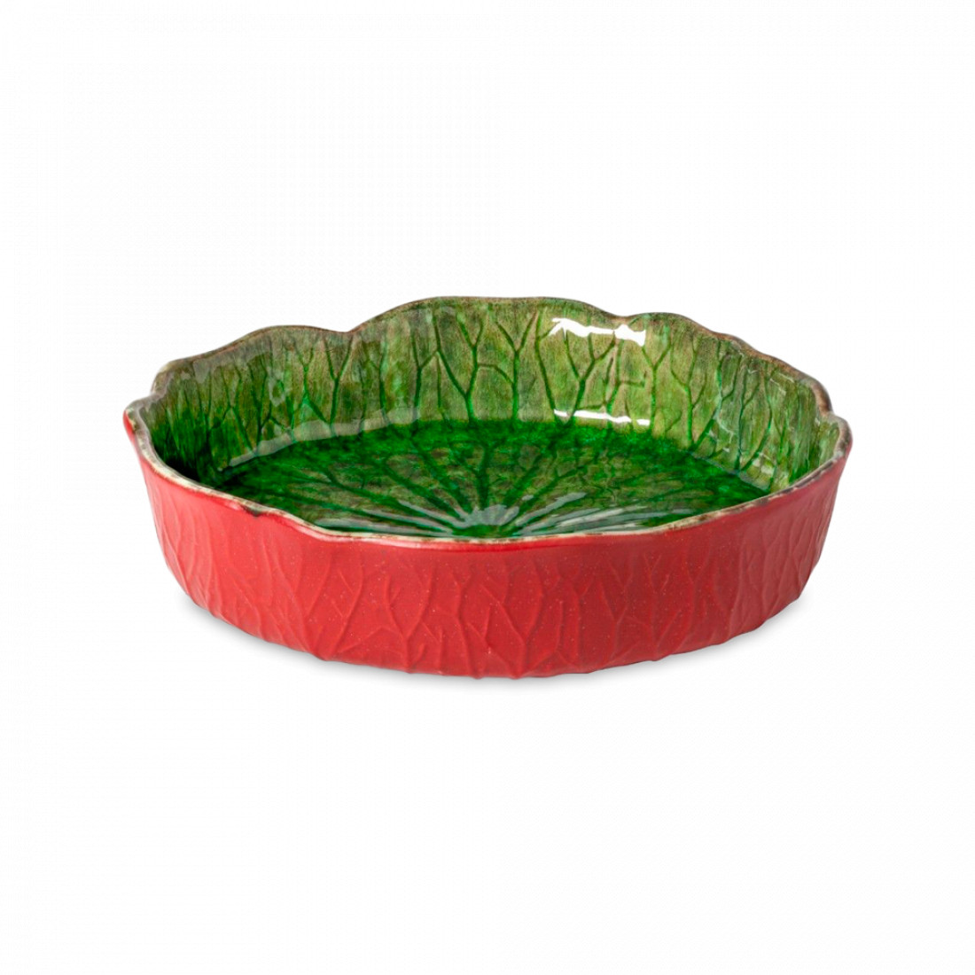 Тарелка для пасты green/red, 22 см, керамика, красный, зеленый, серия Riviera, COSTA NOVA, Португалия