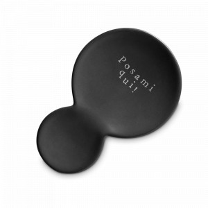 Подставка под ложку, 21 см, керамика, черный, серия Nero Easy, NUOVA CER, Италия, Nero Easy NUOVA CER