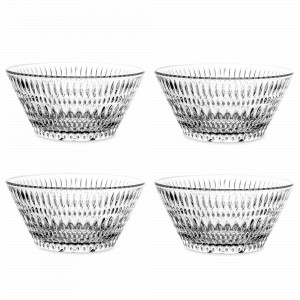 Набор из 4-х салатников, 740 мл, хрустальное стекло, серия Ethno, NACHTMANN, Германия, Стеклянные салатники