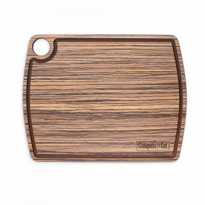 Доска разделочная композитная c желобом, 29х22см, зебрано натуральный, серия Fashion, ComposeEat, Россия, Разделочные доски