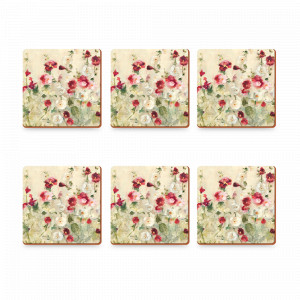 Набор из 6-ти подстановочных салфеток Wild Field Poppies, 10,5 х 10,5 см, пробка, декор, CREATIVE TOPS, Великобритания, CREATIVE TOPS (Великобритания)