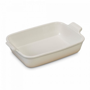 Блюдо прямоугольное, 32 х 24 см, керамика, цвет: меренга, серия Meringue, LE CREUSET, Франция, Скидка -15% на Le Creuset