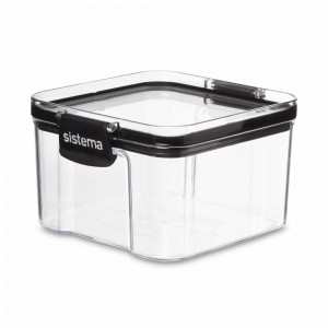 Контейнер для сыпучих продуктов, 460 мл, тритан, черный, серия Tritan, SISTEMA, Новая Зеландия, Tritan SISTEMA