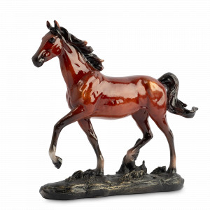 Статуэтка Бегущая лошадь, 22 см, полирезин, коричневый, серия Horse, ANNA LAFARG, Китай, Скидка  до -25% на фарфор  Anna Lafarg