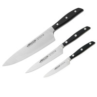 Набор из 3-х кухонных ножей с черной подставкой, серия Manhattan, ARCOS, Испания_00796080043713407079.jpg