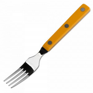 Вилка для стейка 19,5 см, рукоять желтая, серия Mesa, ARCOS, Испания, Кухонный нож для стейка