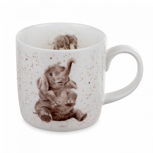 Кружка «Слонёнок», 310 мл, костяной фарфор, белый, декор, серия Wrendale Designs, ROYAL WORCESTER, Великобритания, ROYAL WORCESTER (Великобритания)
