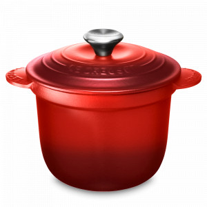 Кастрюля с керамической внутренней крышкой, 2 л, 18 см, чугун, керамика, красный, LE CREUSET, Франция, LE CREUSET (Франция)