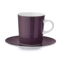 Пара кофейная, объем: 100 мл, материал: костяной фарфор, цвет: фиолетовый, серия Синергия, MIX &amp; MATCH, Народная Республика Бангладеш, 