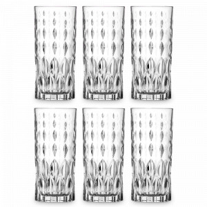 Набор из 6-ти стаканов для воды, 350 мл, хрустальное стекло, серия Marilyn, RCR, Италия, RCR Cristalleria Italiana (Италия)